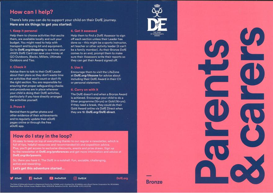 Dofe parents info 2